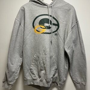 NFL Gray Hoodie with Green and Gold Logo